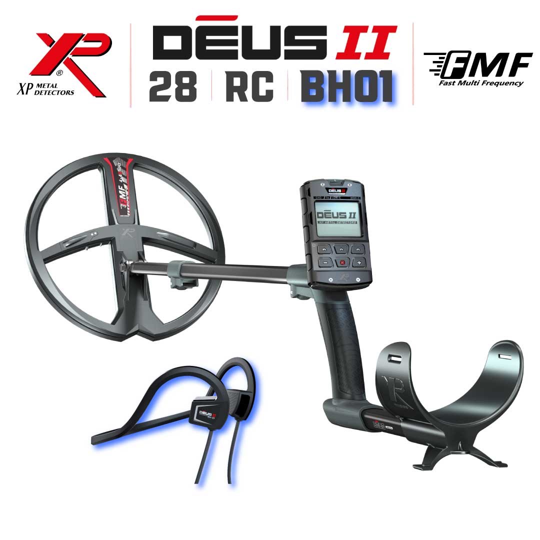 DEUS 2 - 28cm FMF Başlık, Ana Kontrol Ünitesi (RC), BH-01 Kablolu Su Geçirmez Kulaklık