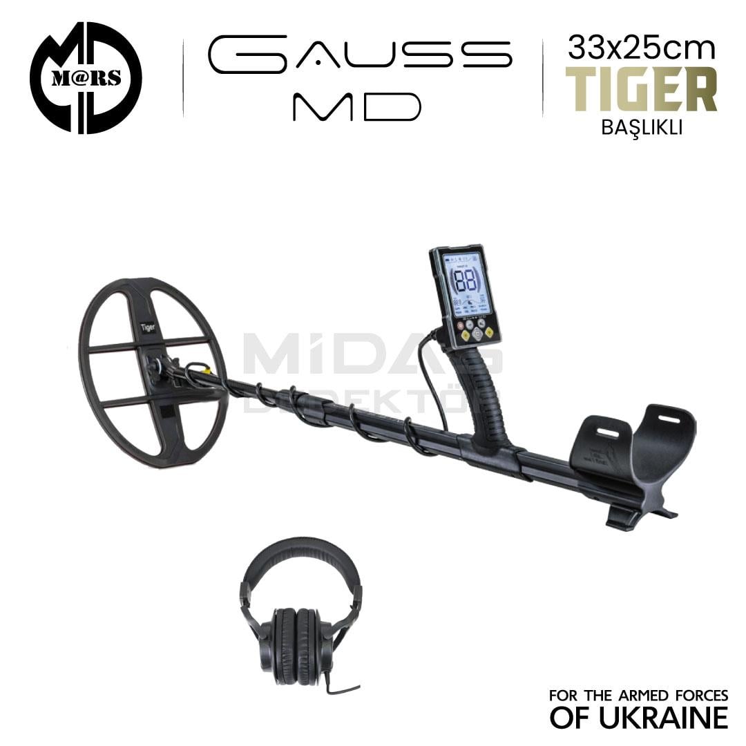 GAUSS MD Dedektör – TIGER 33x25,5cm Başlık + Kulaklık