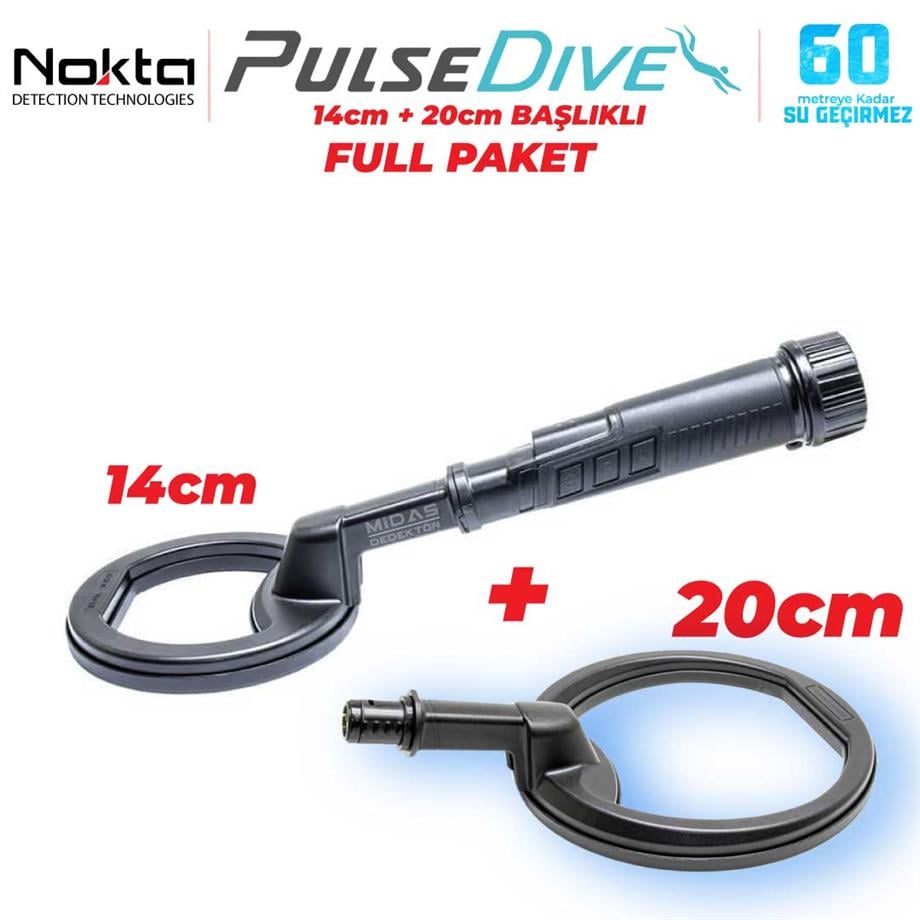PULSEDIVE SCUBA 2 Lİ SET + 20CM BAŞLIK SİYAH