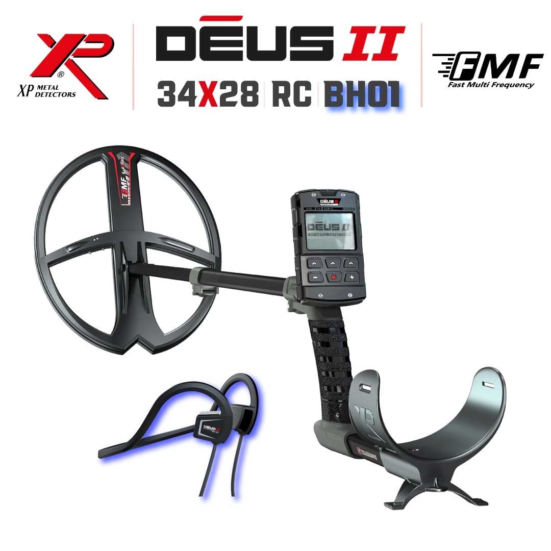 DEUS 2 - 34x28cm FMF Başlık, Ana Kontrol Ünitesi (RC), BH-01 Kablolu Su Geçirmez Kulaklık