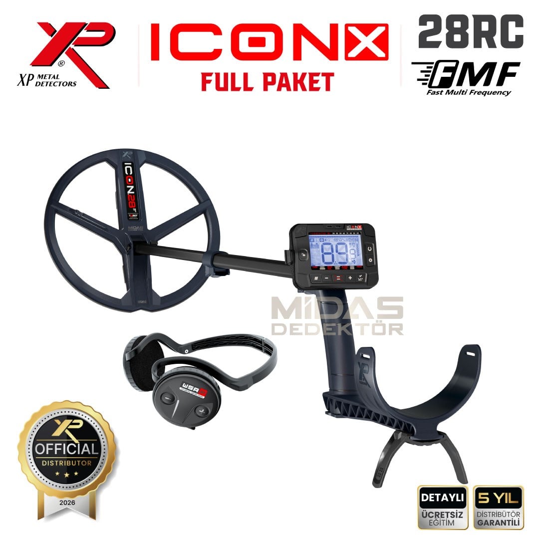 XP ICONX Dedektör – FULL Paket WSA ST Kulaklık