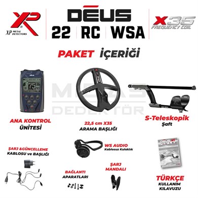 DEUS - 22,5cm X35 Başlık, Ana Kontrol Ünitesi (RC), WSAUDIO Kulaklık - FULL PAKET