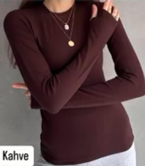 KAHVERENGİ BİSİKLET YAKA BODY