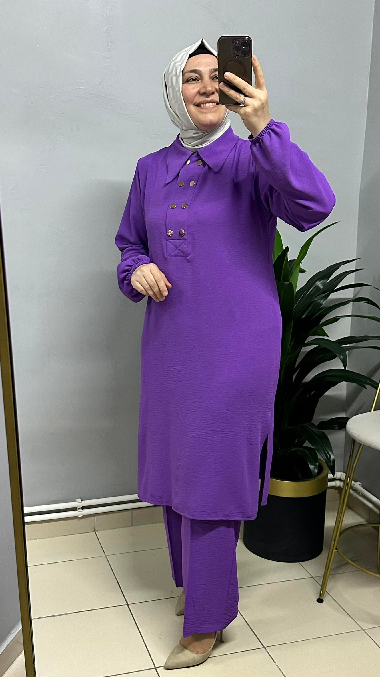 LİLA ÇITÇITLI İKİLİ TAKIM