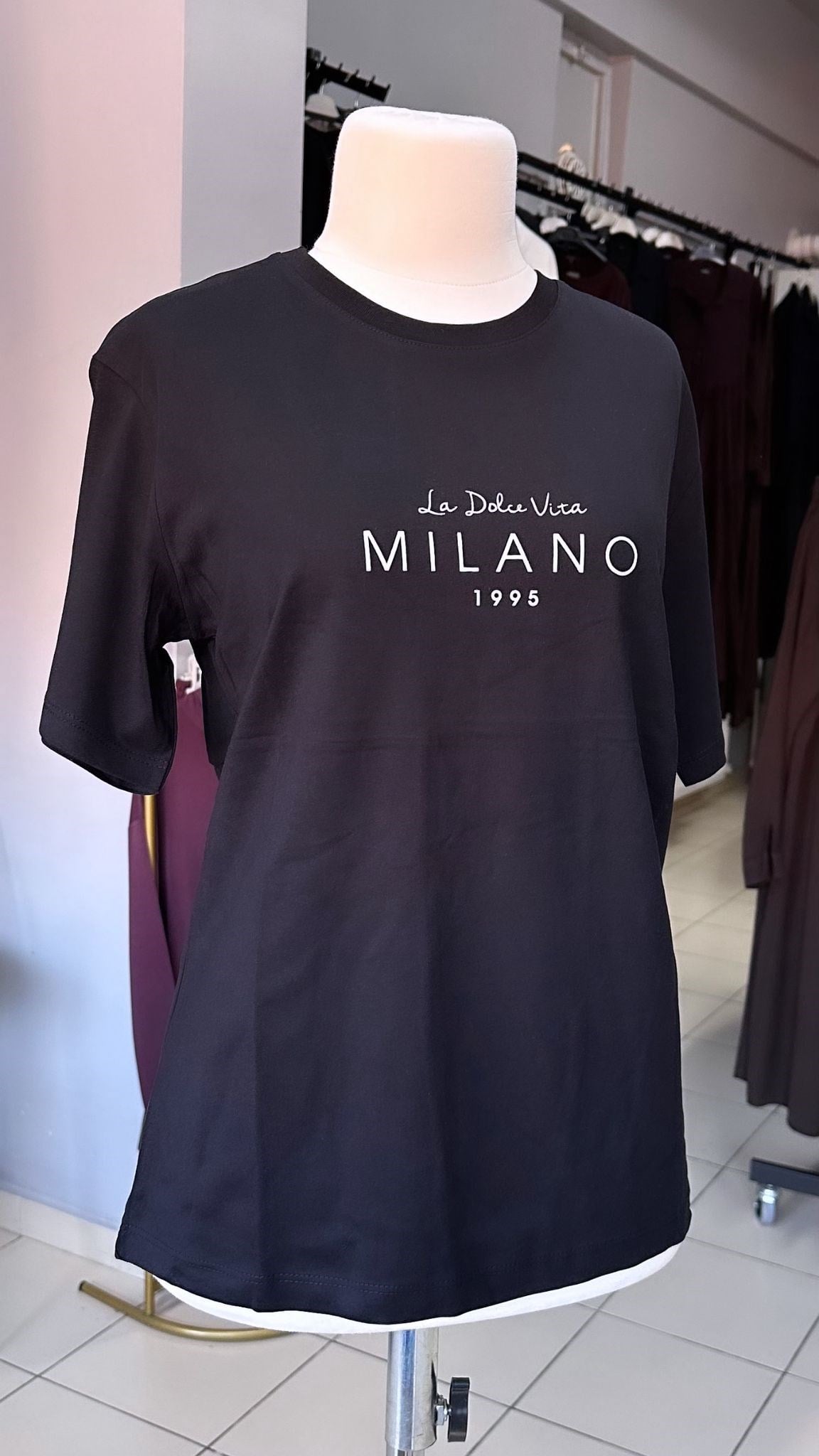 SİYAH MİLANO T-SHIRT