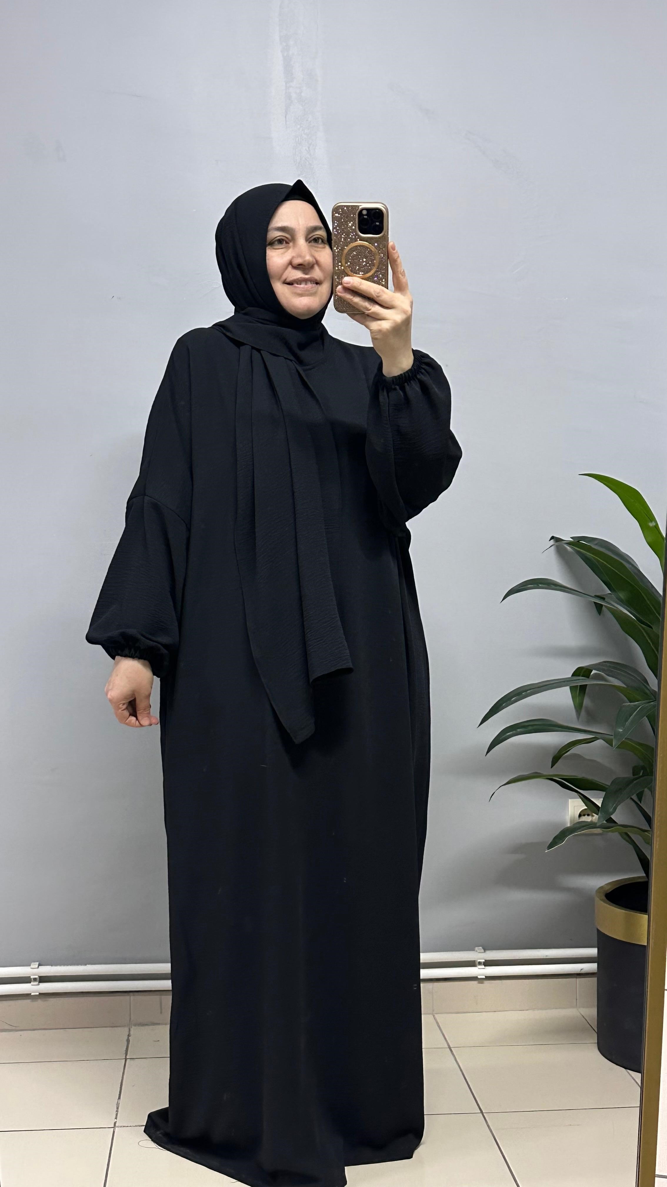 SİYAH NAMAZ ELBİSESİ