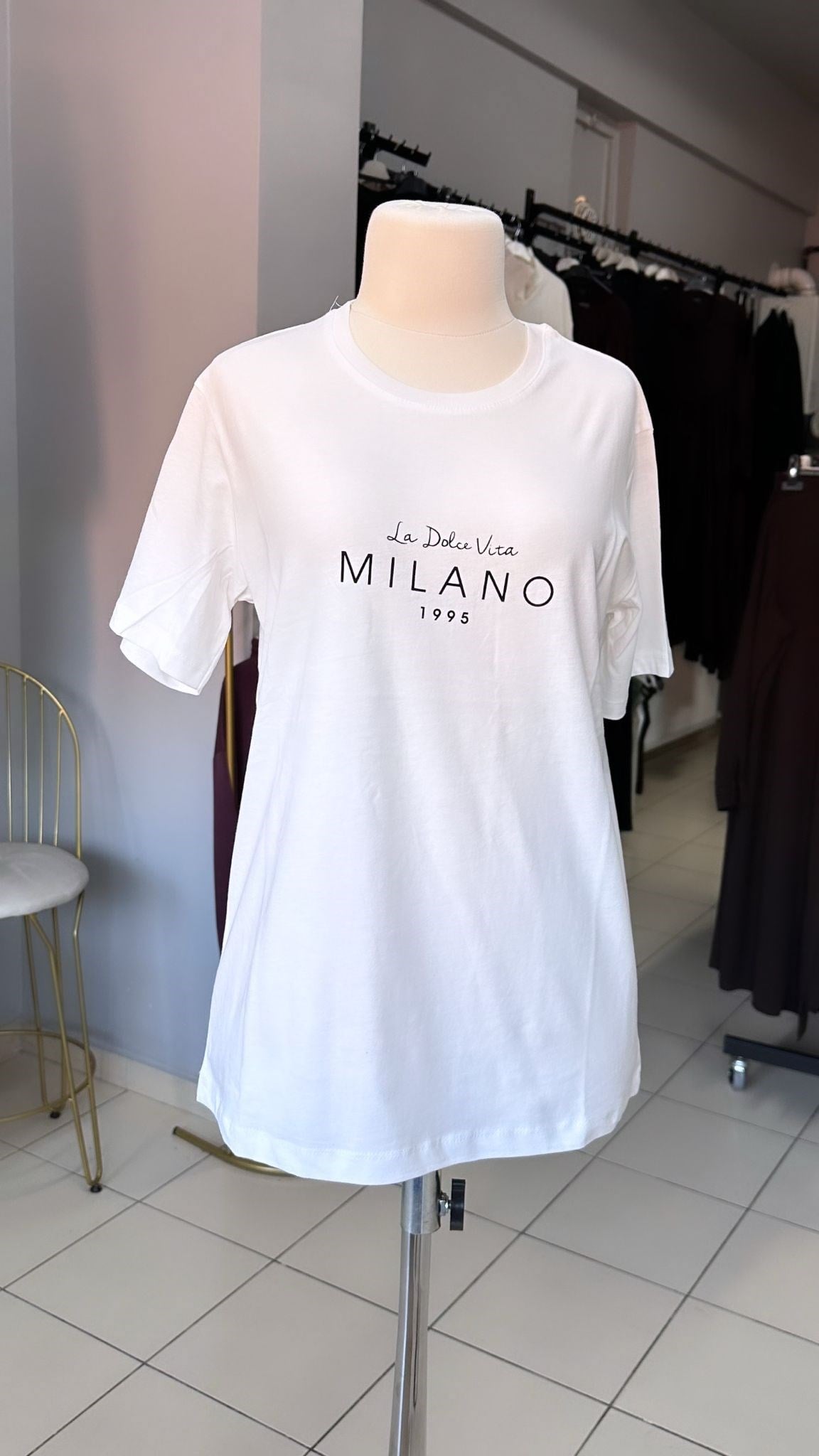 BEYAZ MİLANO T-SHIRT