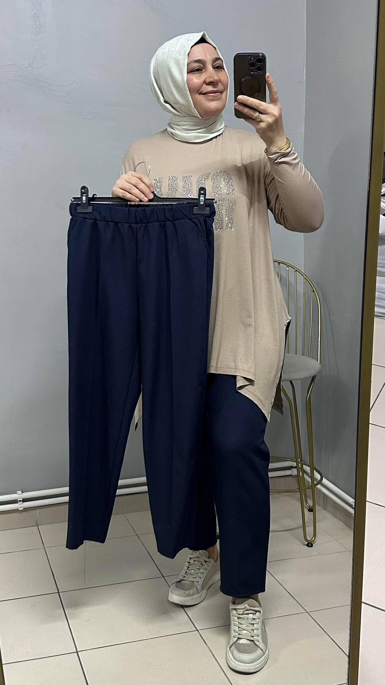 LACİVERT HAVUÇ PANTOLON