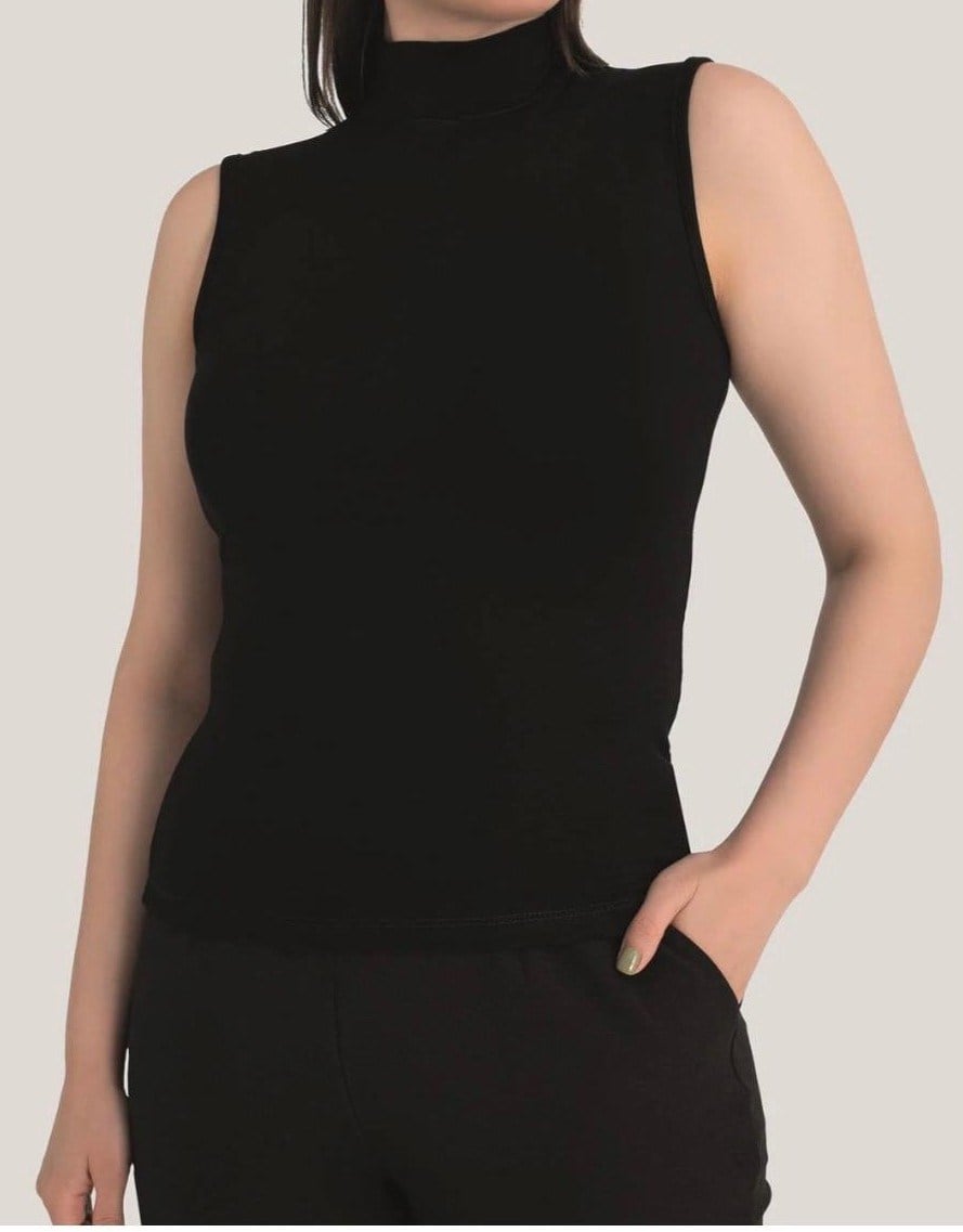 SİYAH BALIKÇI KOLSUZ BODY