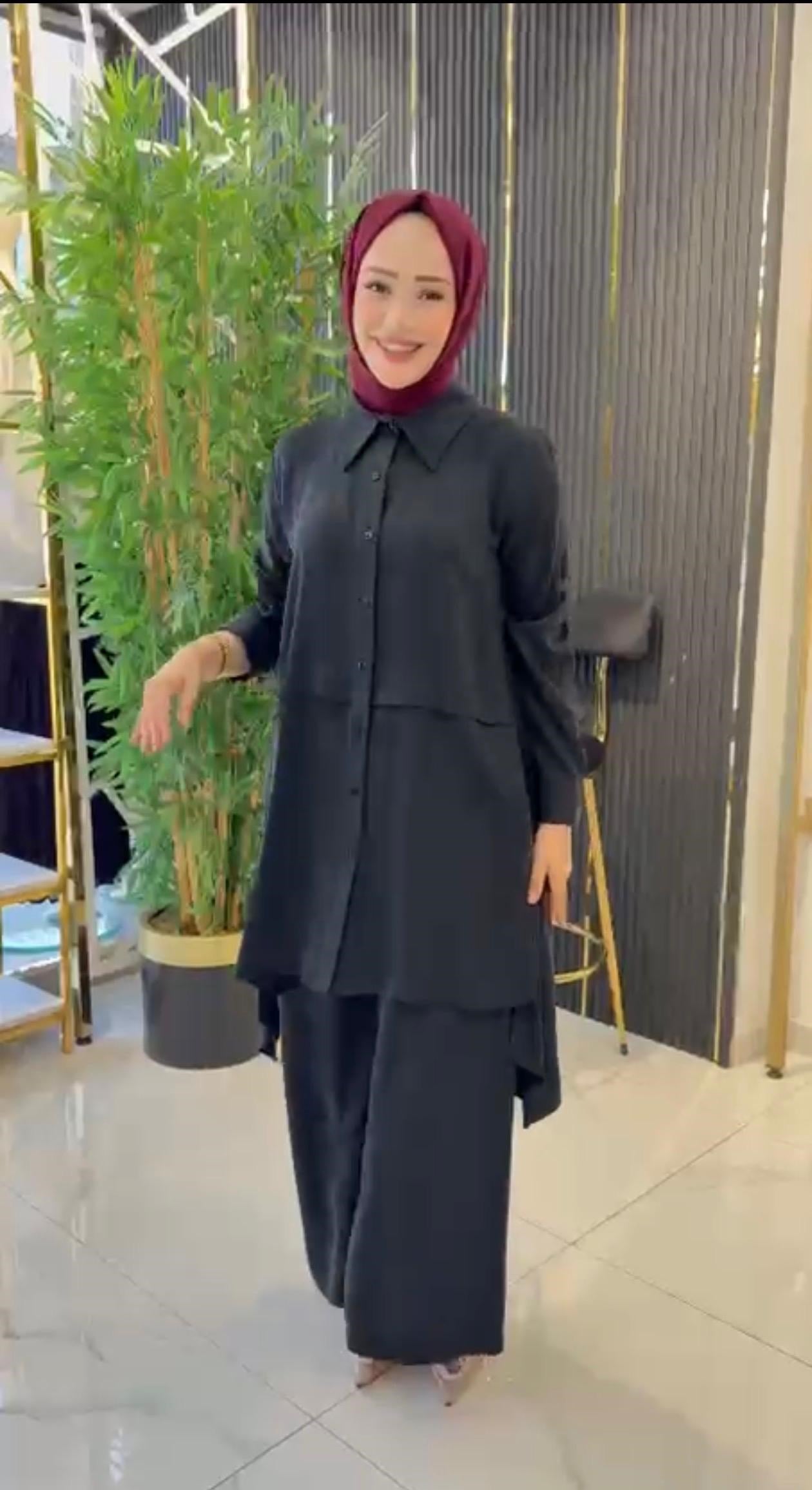 SİYAH TENSEL İKİLİ TAKIM