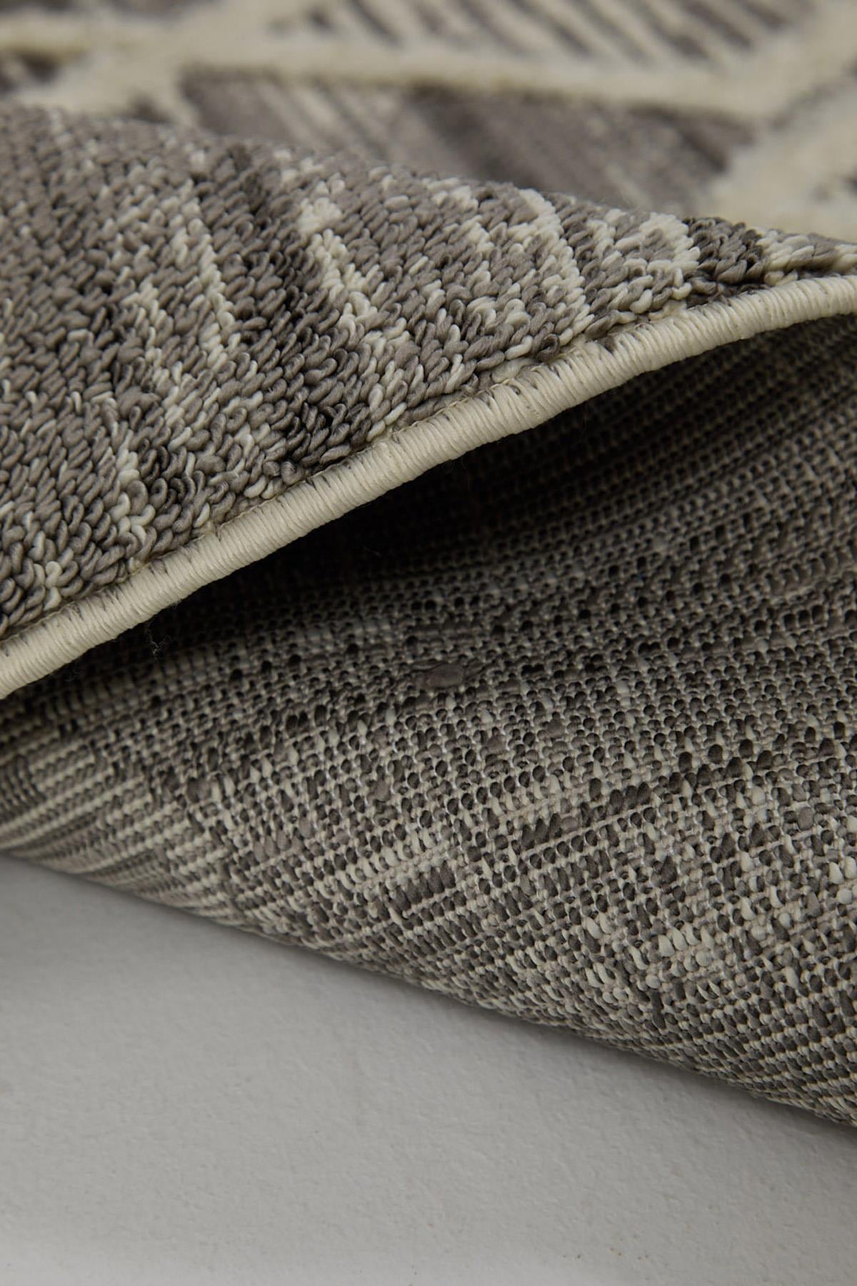 Step 2206 Gri - Etkileyici Modern Stilde Gri Desenli Halı