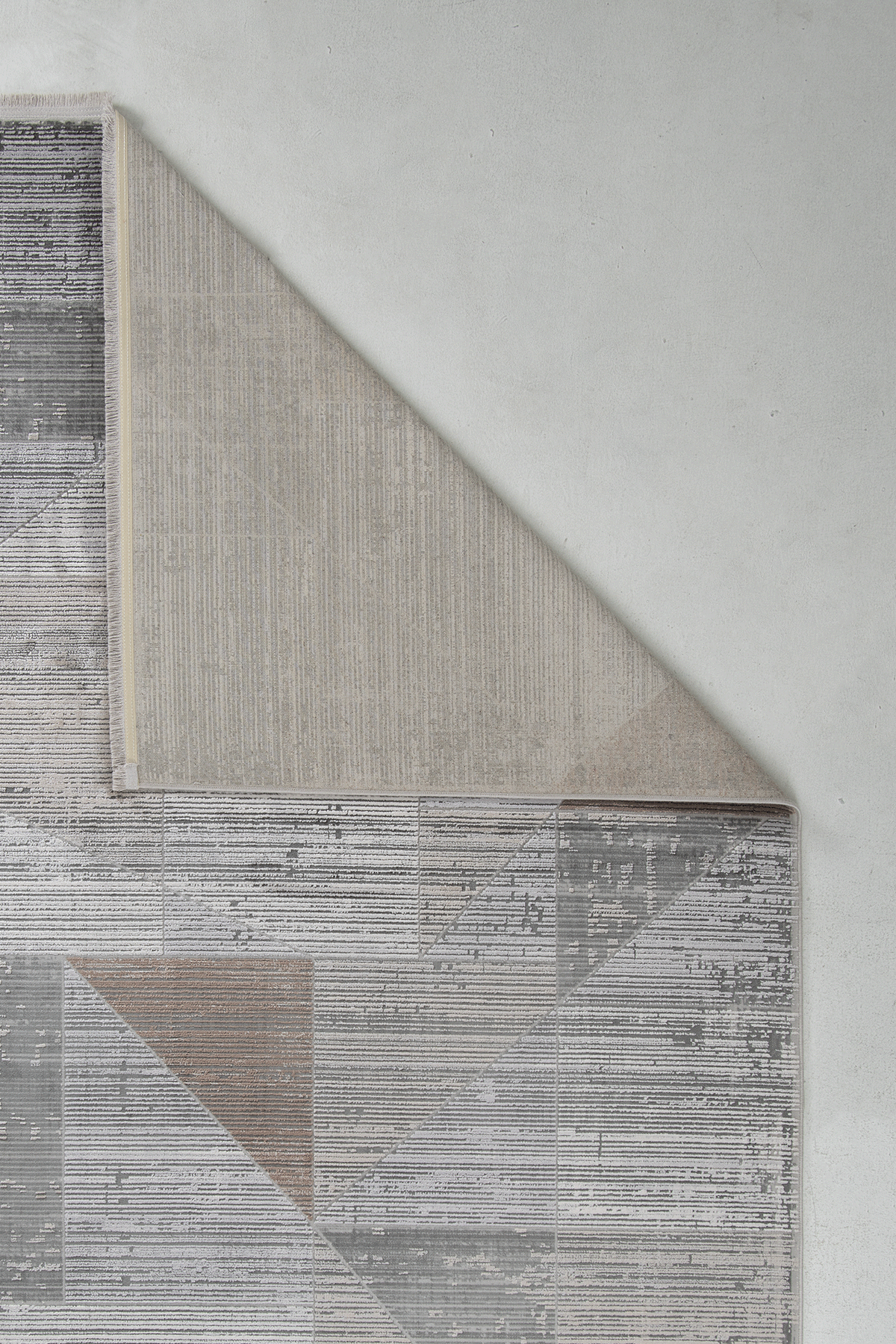 Naturel 1710 Gri Sarı - Asimetrik Desenli Gri Sarı Tasarım Halı