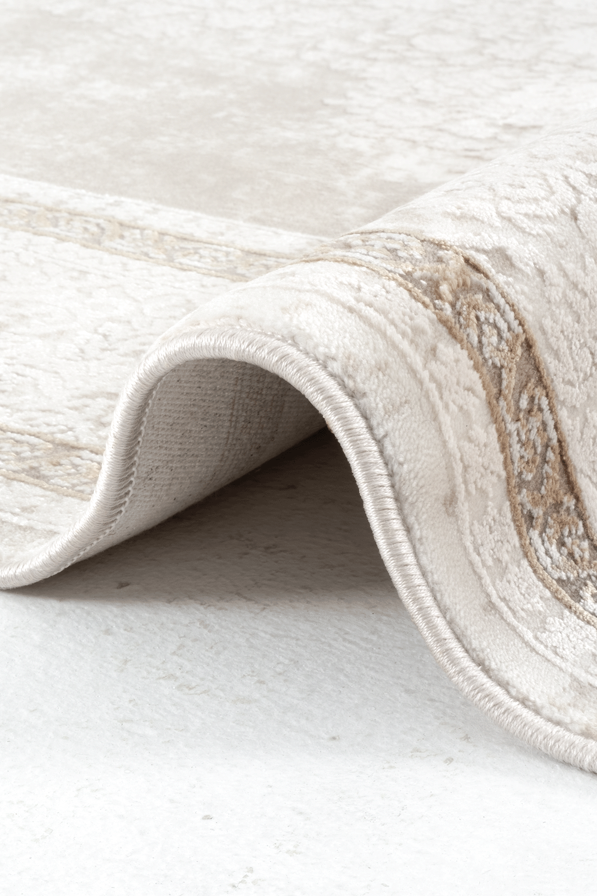 Naturel 1712 Kahve - Vintage Görünümlü Kahve Renk Halı Modeli