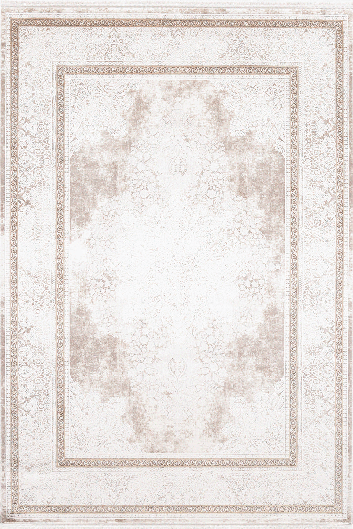 Naturel 1712 Kahve - Vintage Görünümlü Kahve Renk Halı Modeli