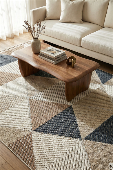 Bukle 1405 Sarı - Canlı Renkleriyle Dekoratif Ev Halısı