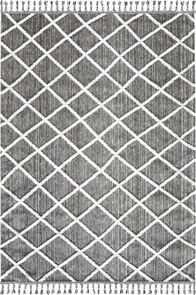 Bukle 1409 Gri - Yumuşak Dokulu ve Kolay Temizlenen Oturma Odası Halısı