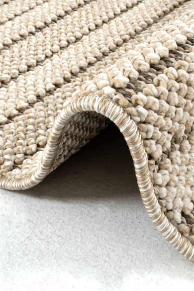 Bukle 1412 Bej - Rahat ve Sıcak Atmosfer Sunan Ev Halısı