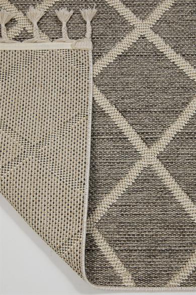 Bukle 1409 Gri - Yumuşak Dokulu ve Kolay Temizlenen Oturma Odası Halısı