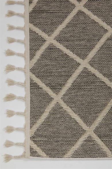 Bukle 1409 Gri - Yumuşak Dokulu ve Kolay Temizlenen Oturma Odası Halısı