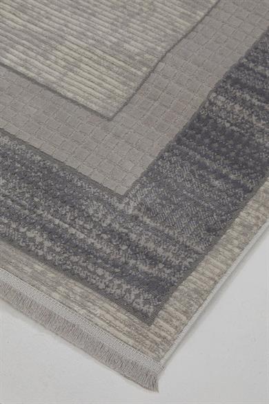 Dora 1902 Gri - Klasik Görünümlü Şık Yemek Odası Halısı