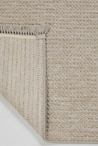 Vega 1452 Vizon - Sade & Şık Vizon Renkli Yuvarlak Halı