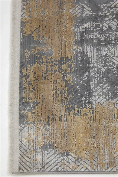 Naturel 1708 Gri Vizon - Eskitme Efektli Modern Gri Vizon Halı