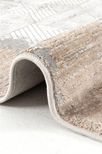 Naturel 1708 Gri Vizon - Eskitme Efektli Modern Gri Vizon Halı