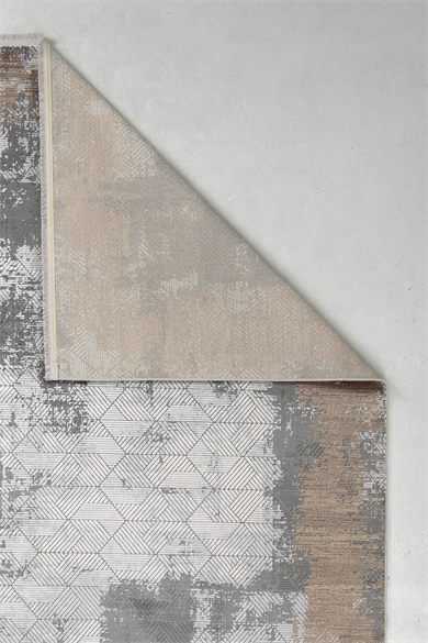 Naturel 1708 Gri Vizon - Eskitme Efektli Modern Gri Vizon Halı