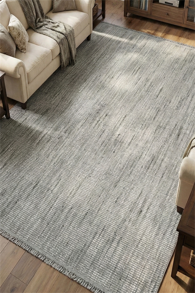 Piana 1105 Gri - Modern Gri Desenli Oturma Odası HalısıDekorenti404500516017011