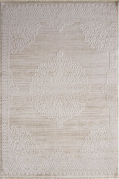 London 9008 Bej - Oturma Odası İçin Klasik Halı 