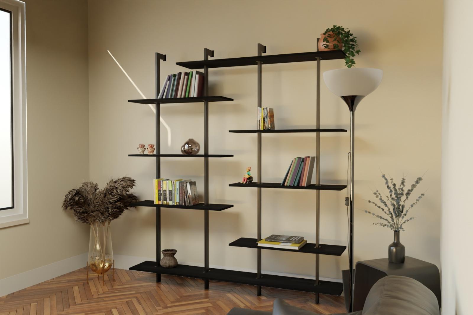 Claro Siyah Kitaplık