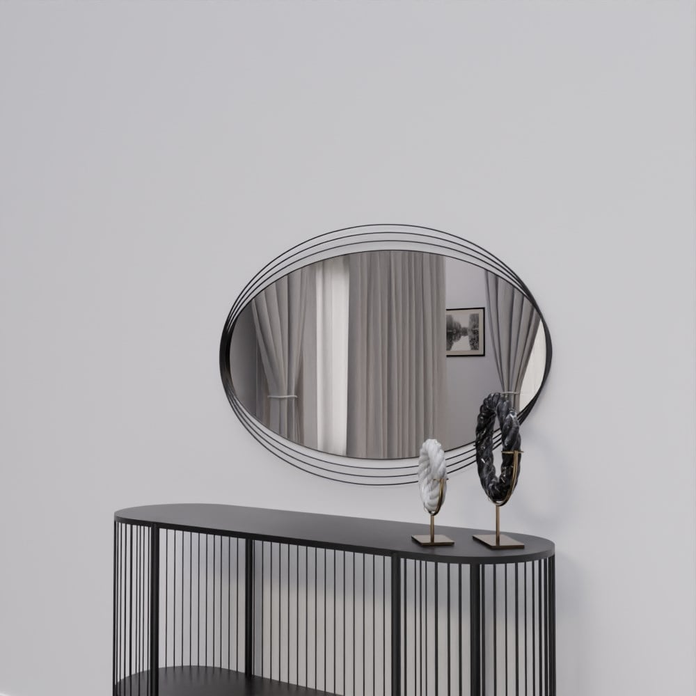 Estia Dekoratif Siyah Ayna