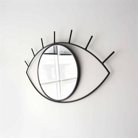 Cyclops Siyah Dekoratif Ayna