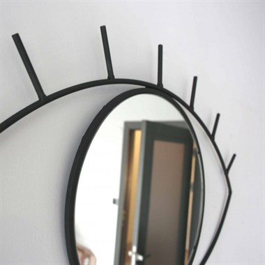 Cyclops Siyah Dekoratif Ayna