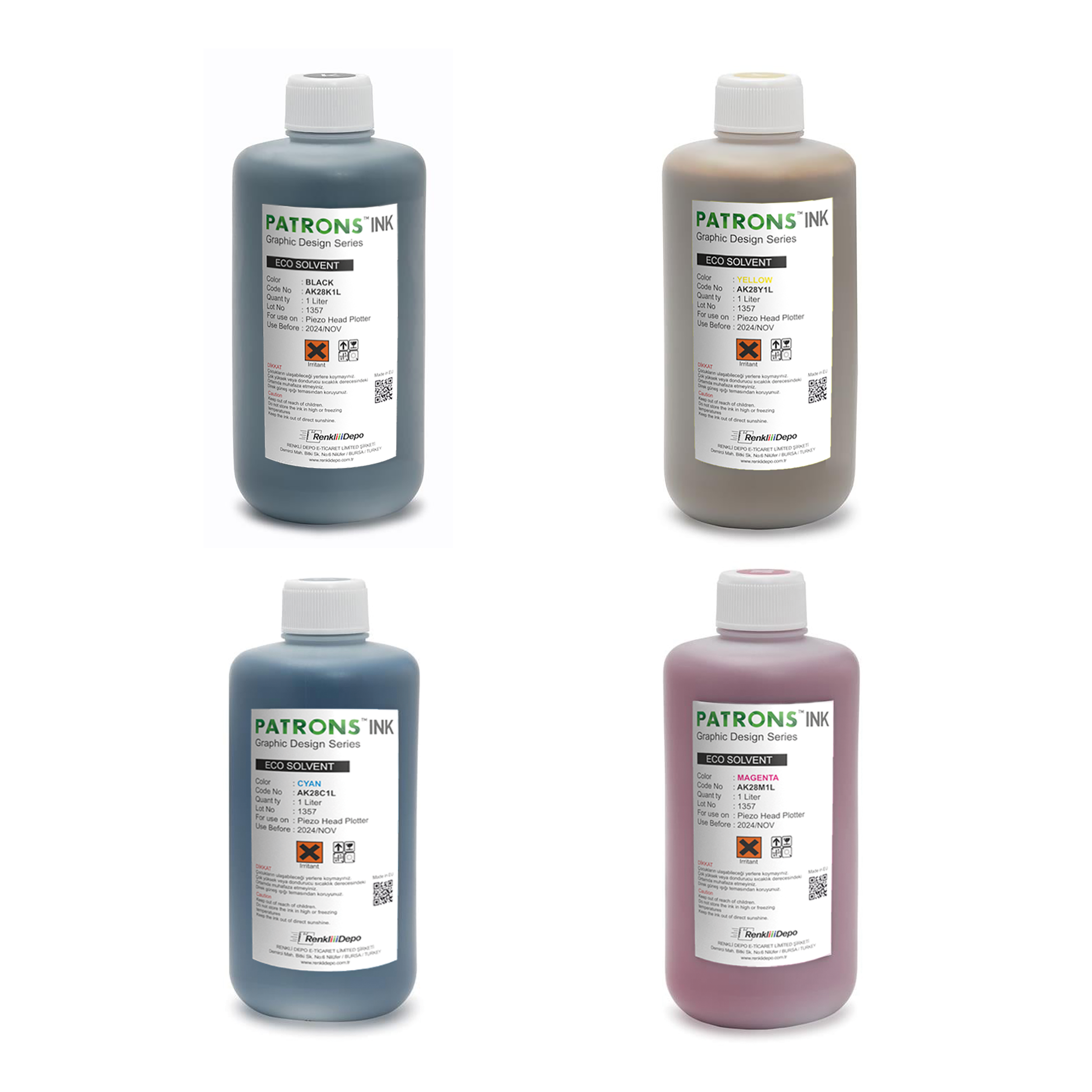 Set Patrons Eco Solvent Mürekkep Boya