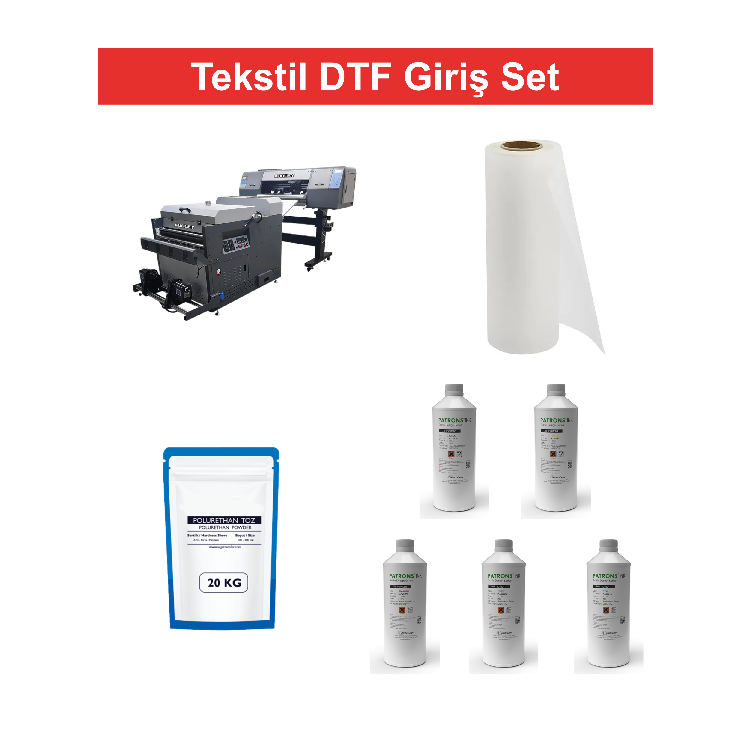 Tekstil DTF Giriş Set