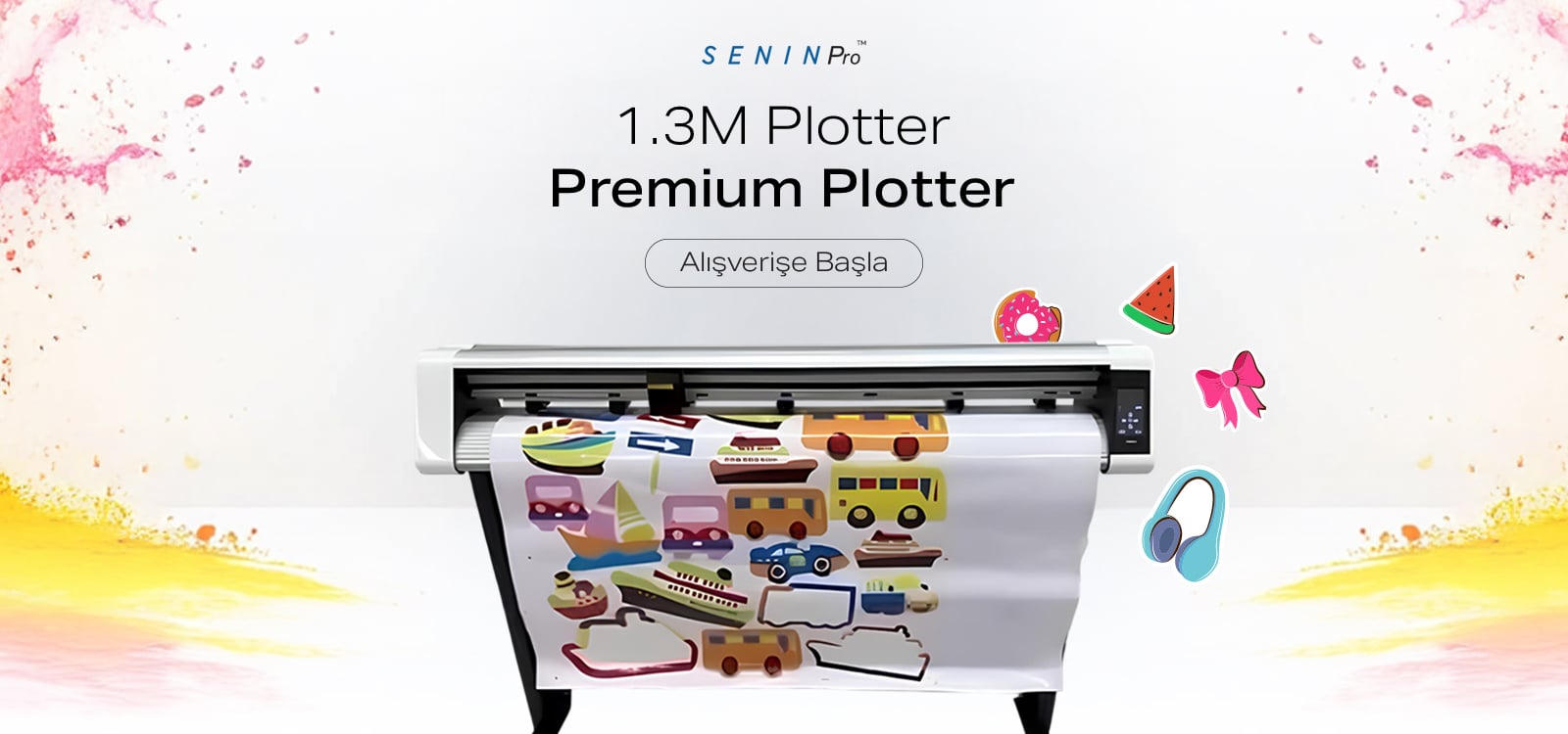 1.3M Plotter Premium Baskı Makina