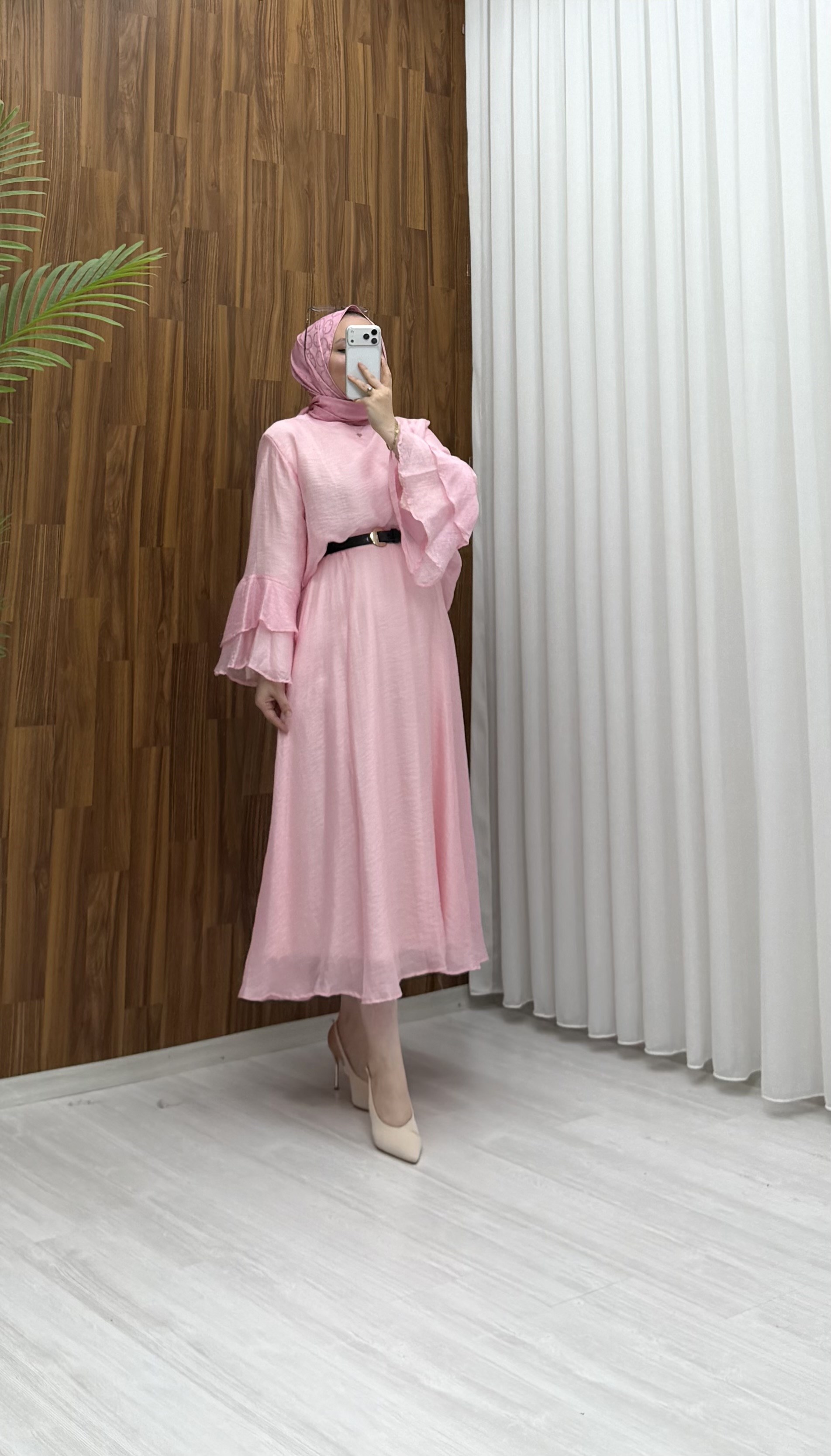 Binay Vual Etekli Takım Pembe 1026 