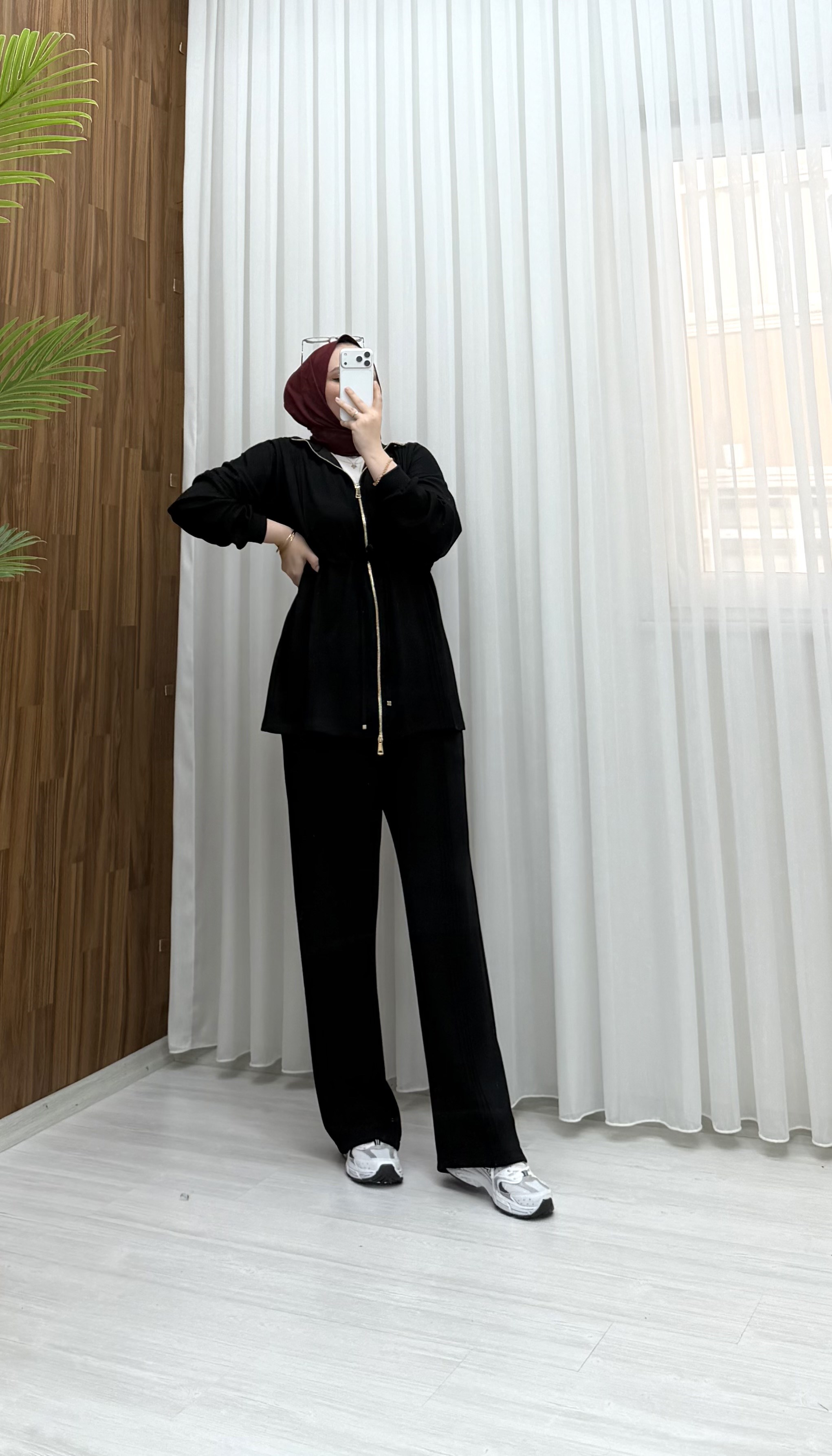Qup Maren Biyeli Takım Siyah 401 