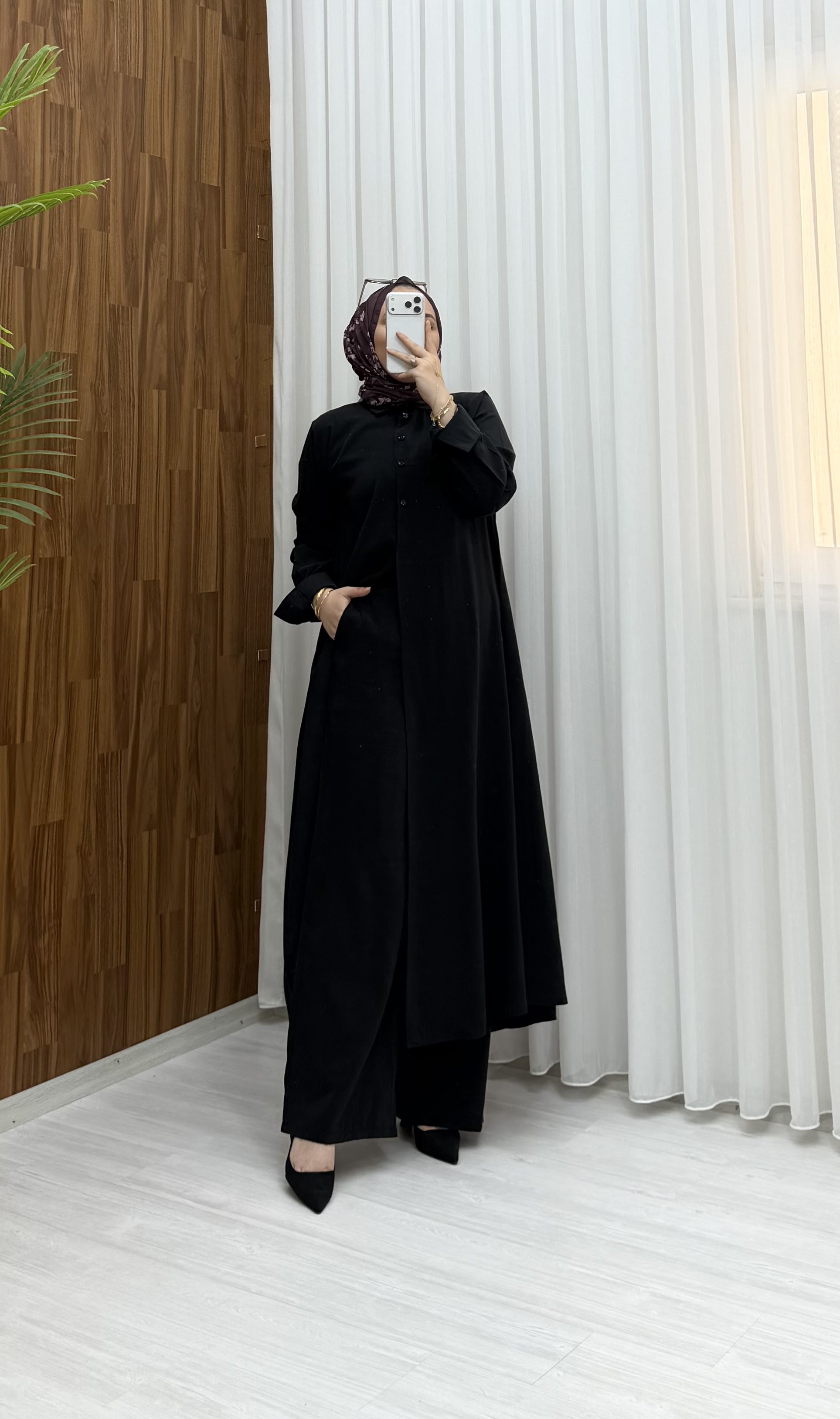 Qup Mihrimah Modal Takım Siyah  8074 