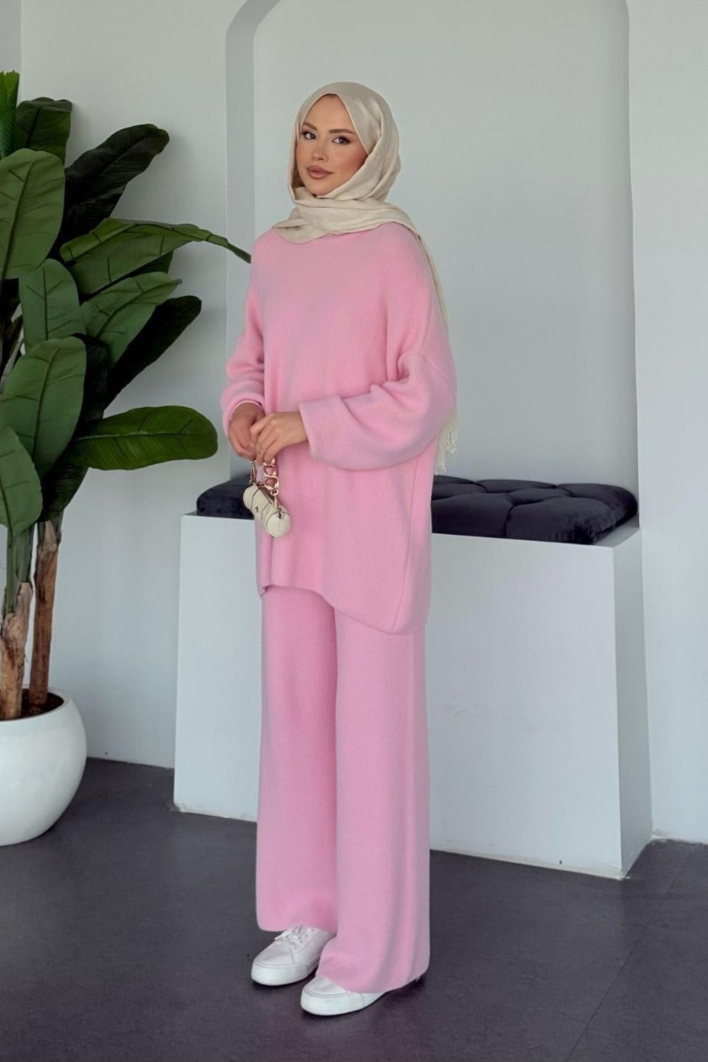 Qup Dişah Angora Takım Pudra
