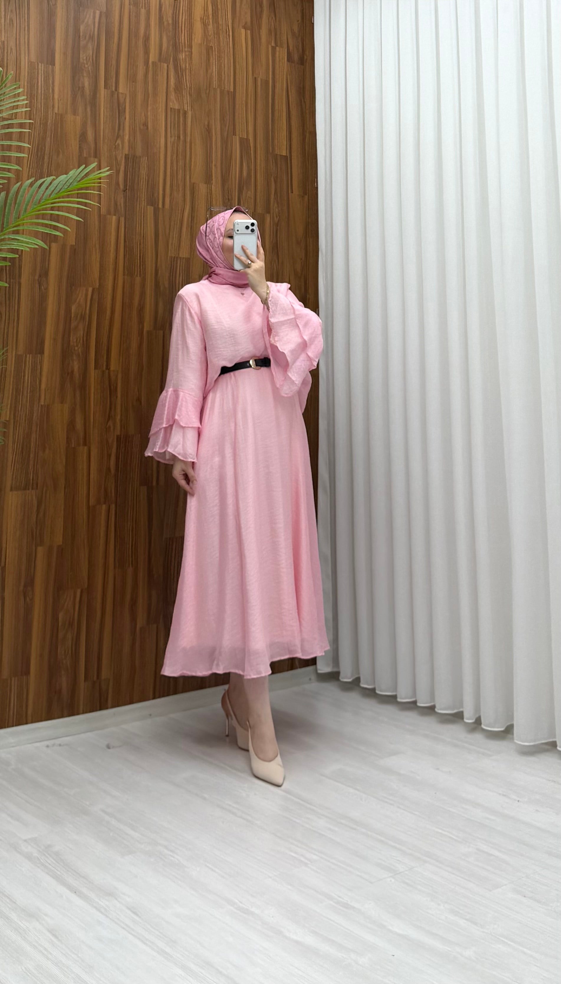 Binay Vual Etekli Takım Pembe 1026 
