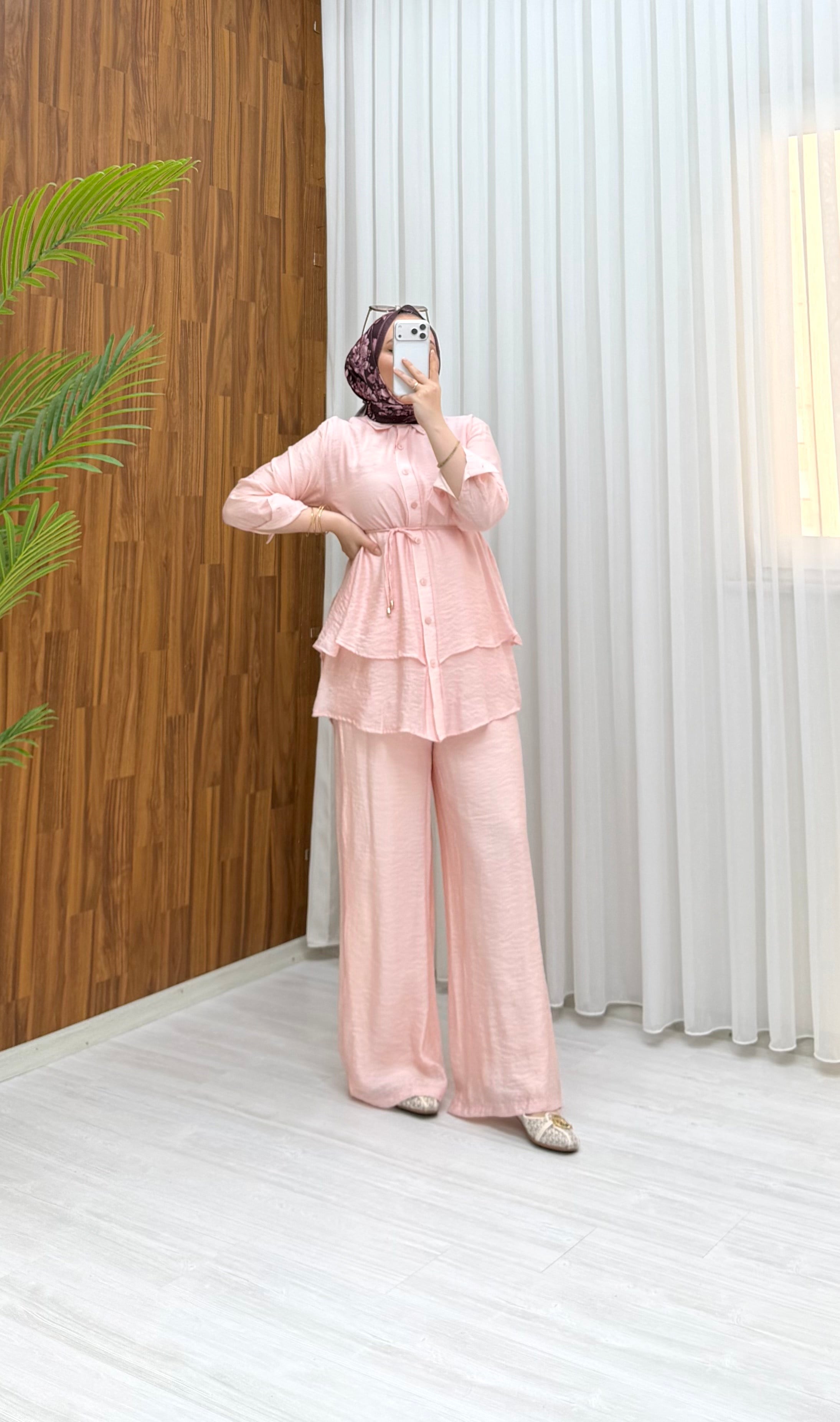 Binay Kat Kat Vual Pantalonlu Takım Pembe 1999 