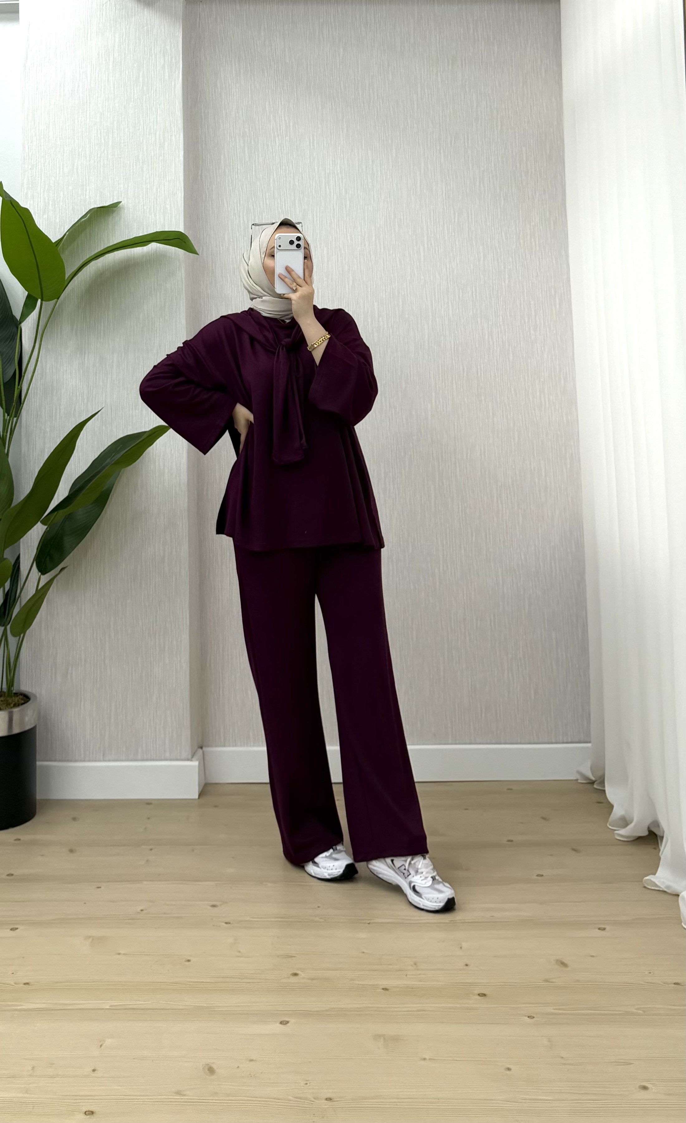 Ketche Parça Detay Takım Bordo 62801 