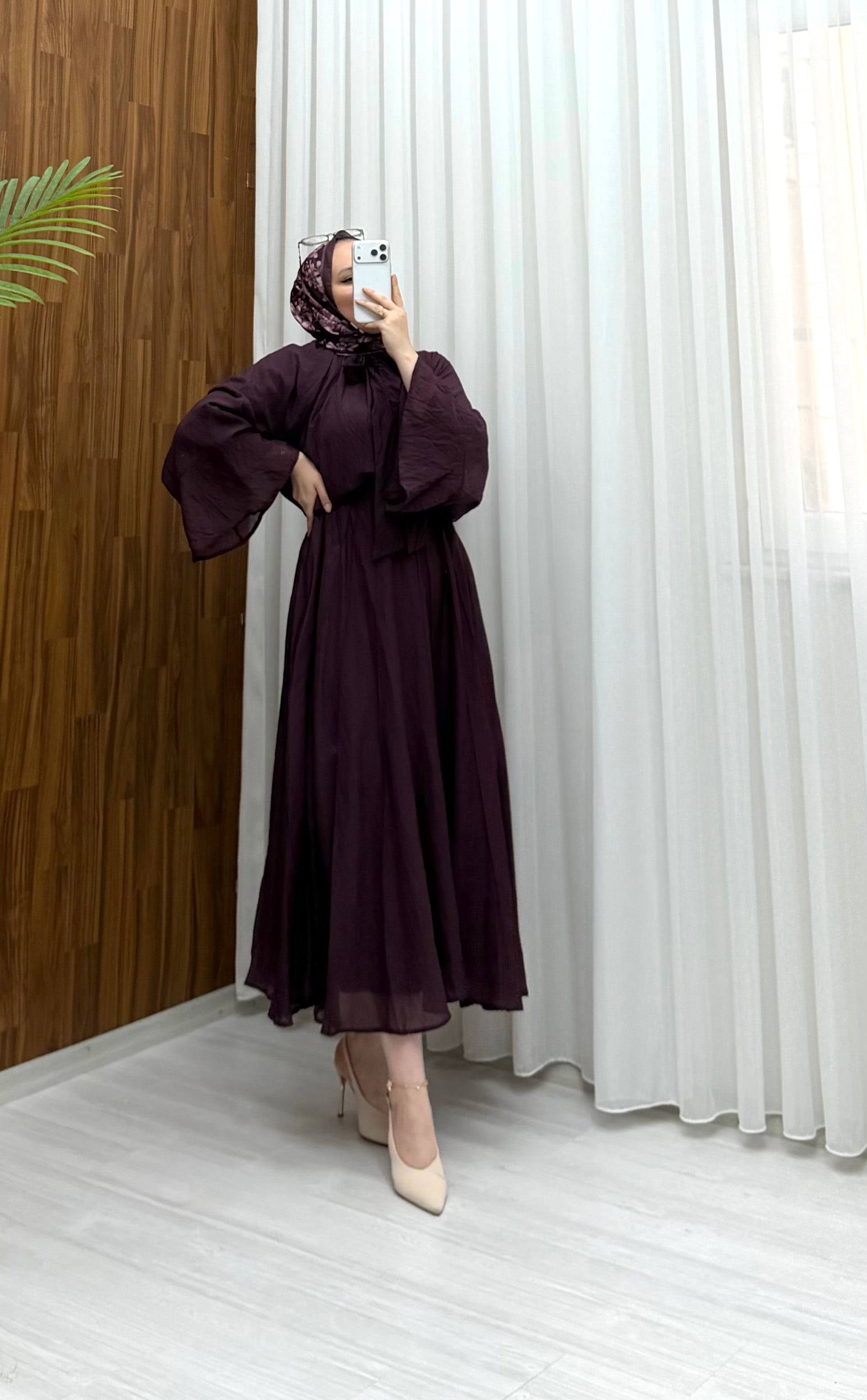 Qup Vuslat Vual Etekli Takım Bordo 80510 