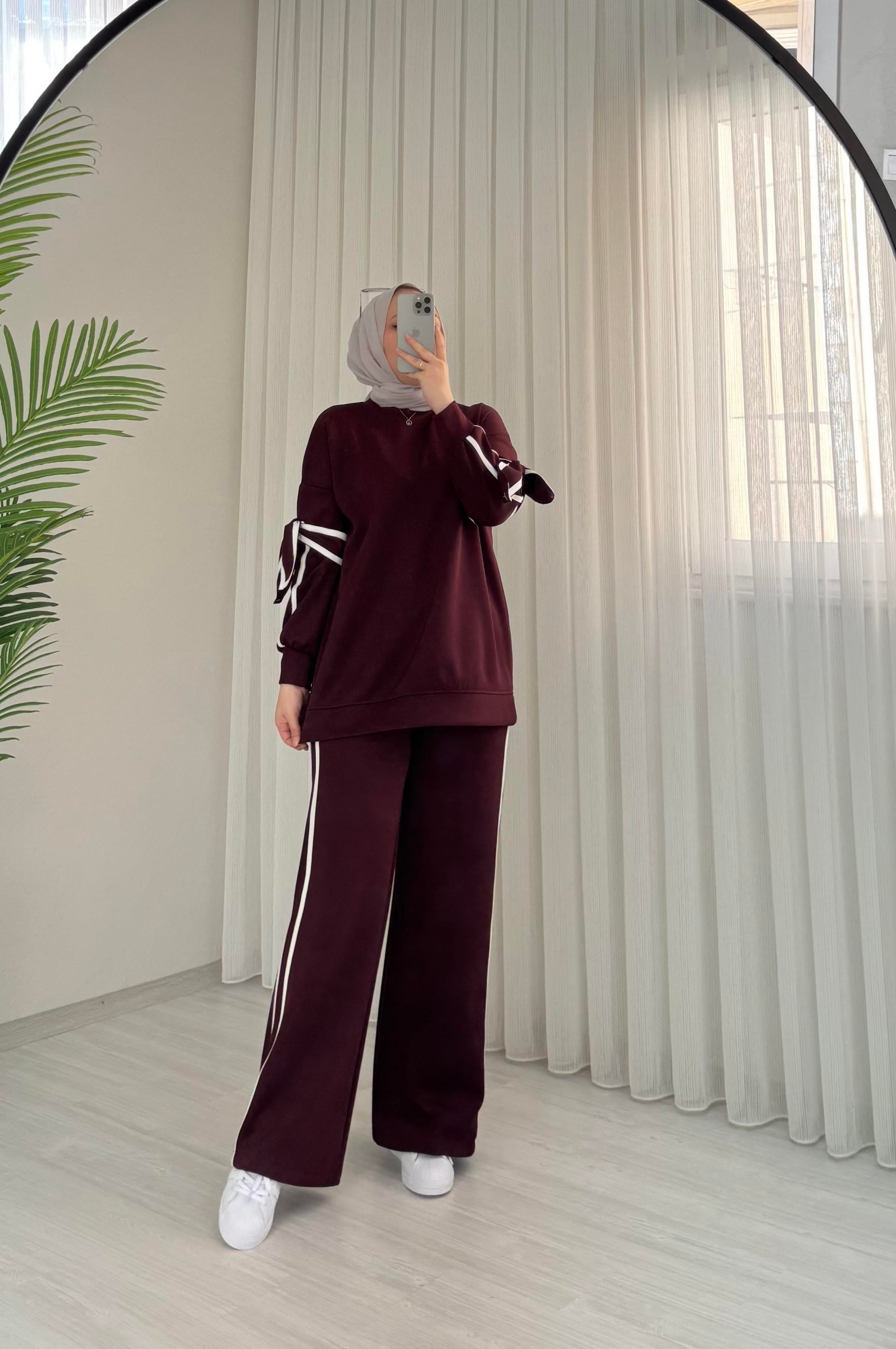 Poli Scuba Kolu Fiyonk Takım Bordo