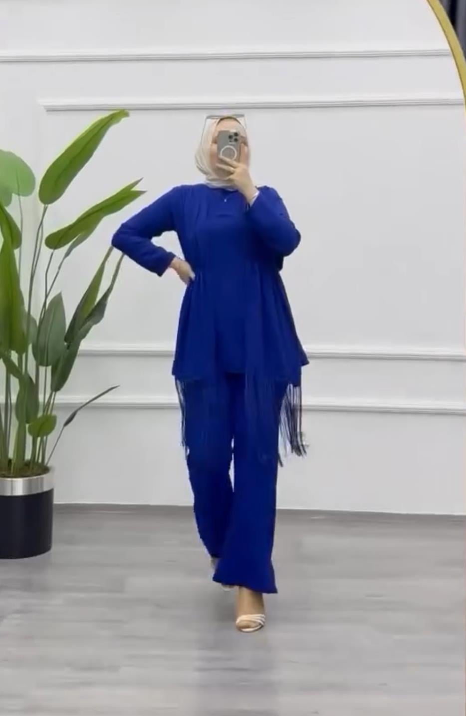Püsküllü Takım Mavi (93)
