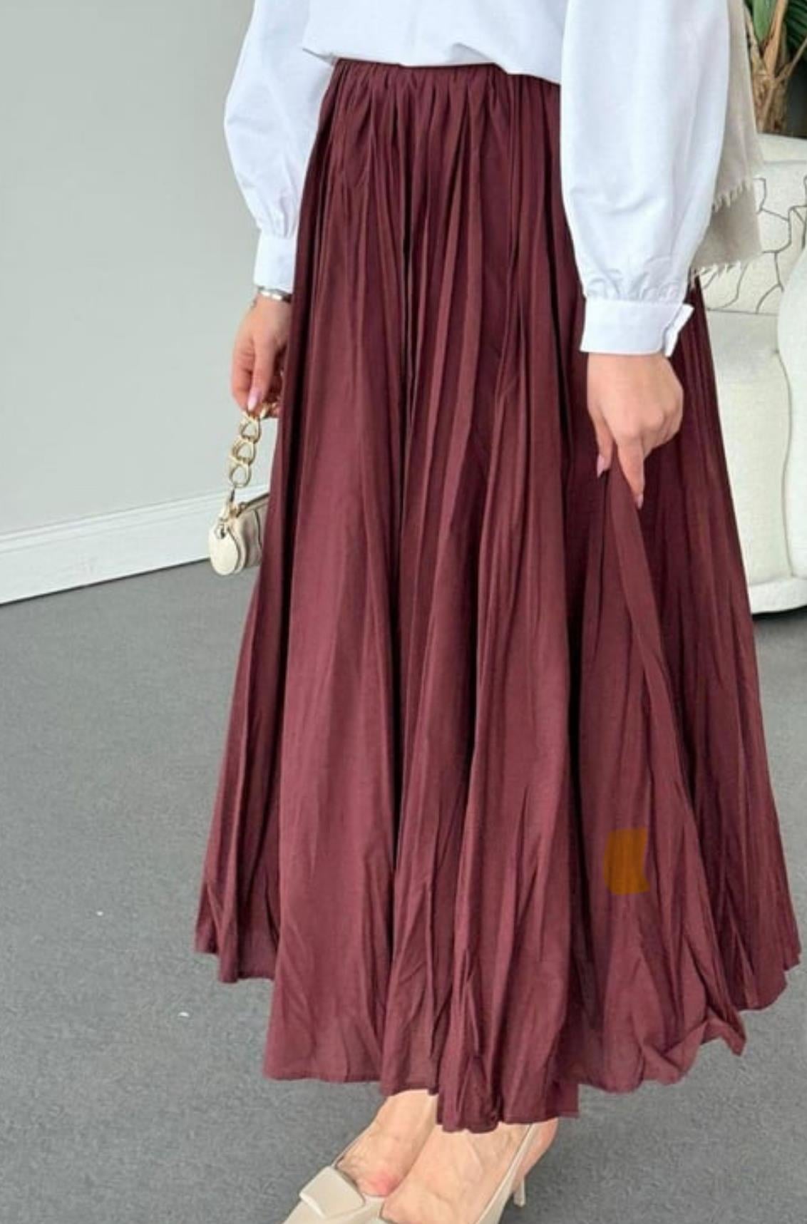 Qup Begonya Etek Bordo
