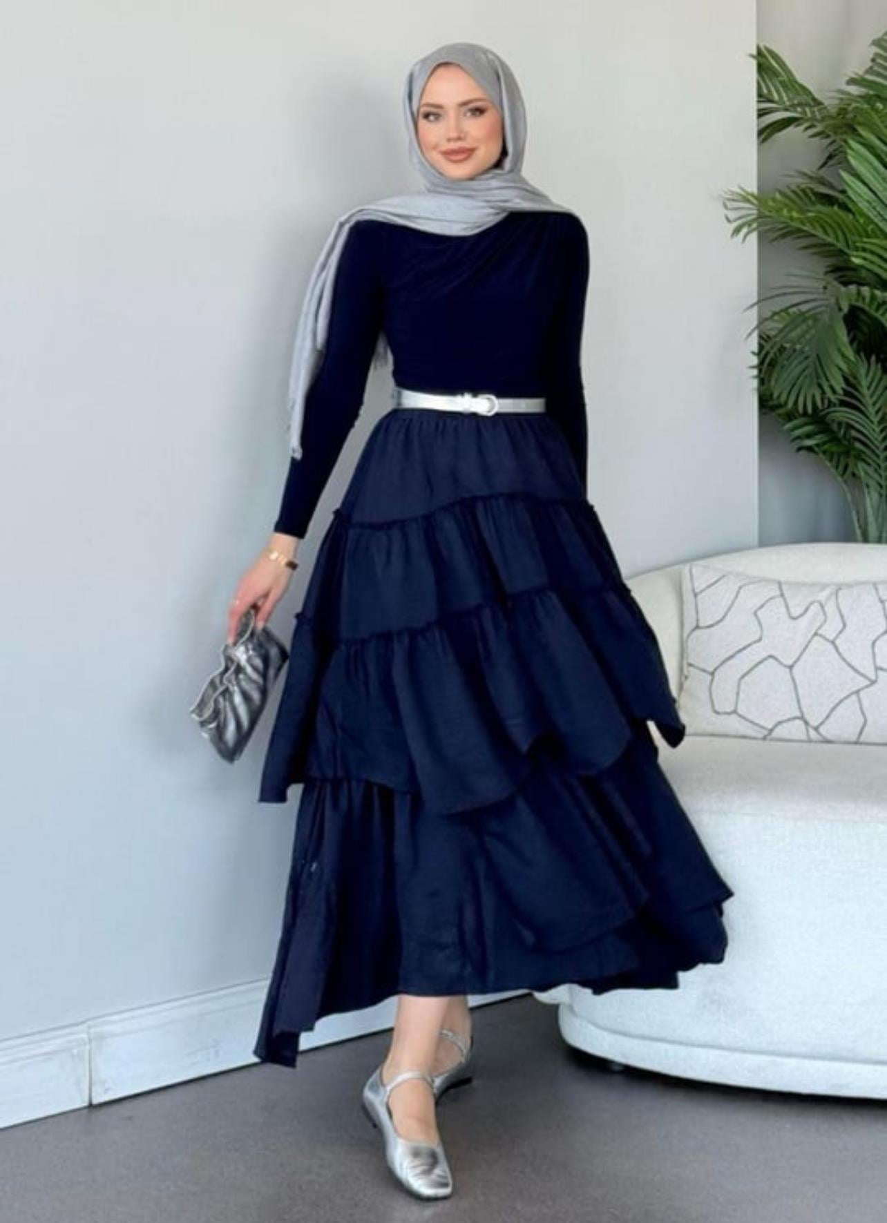 Sara Kat Kat Etek Lacivert