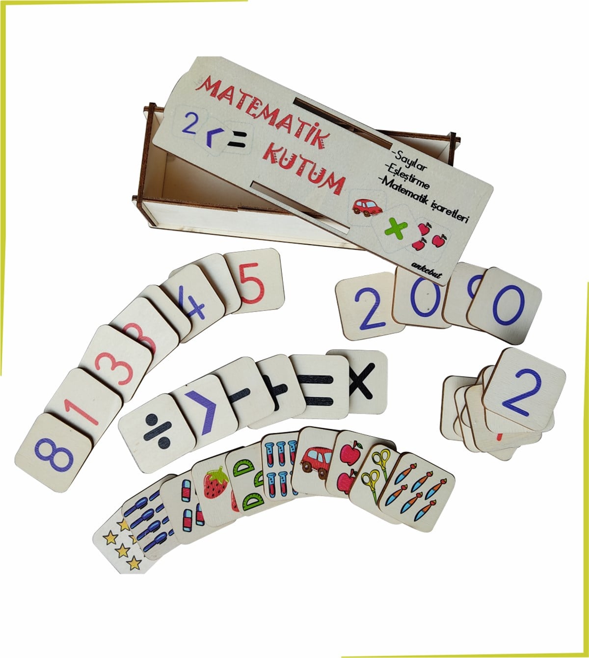 Matematik Kutum 4 Işlem, Sayı Ve Değerleri, Tek Çift Sayılar , Eşleştirme Oyunu 36 Parça
